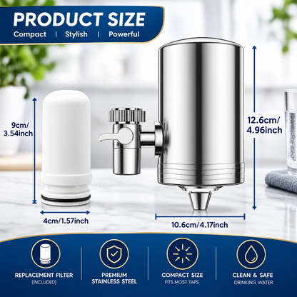 HydroSteel™ Tap Water Purifier
